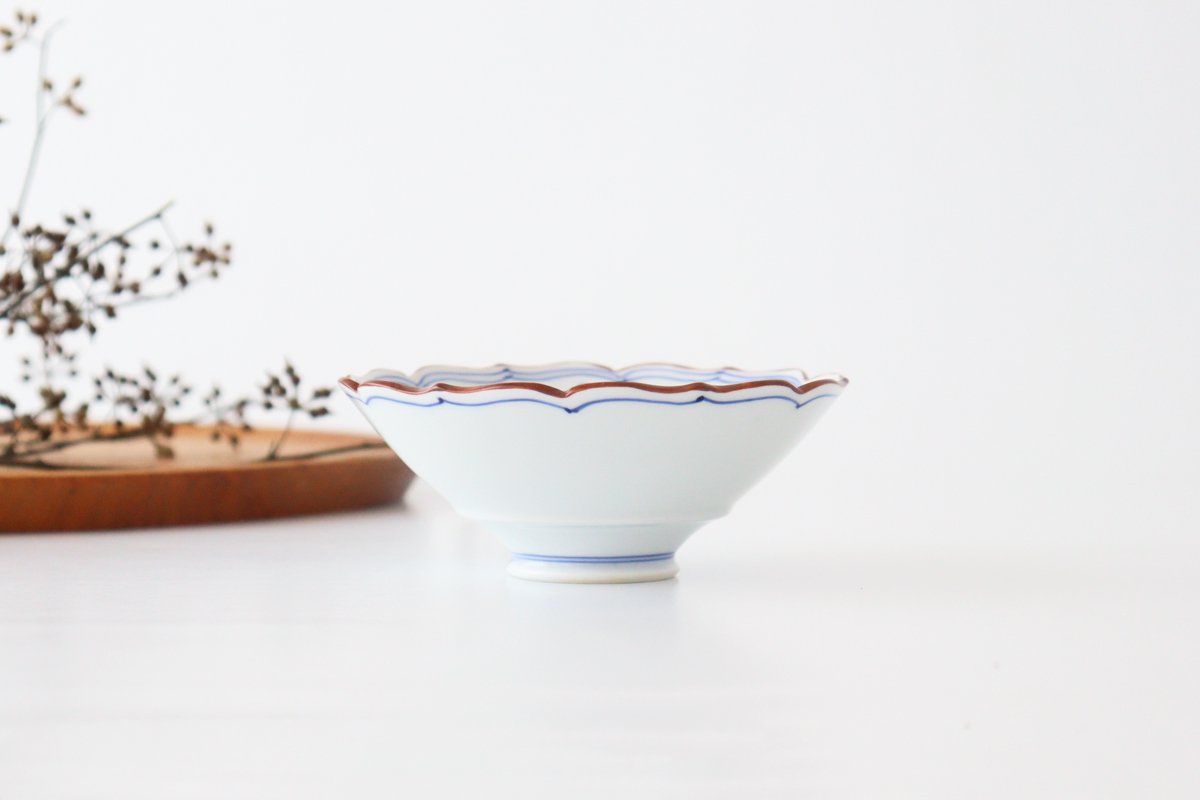Bellflower-shaped Small Bowl Blue | Kobachi Hasami Ware