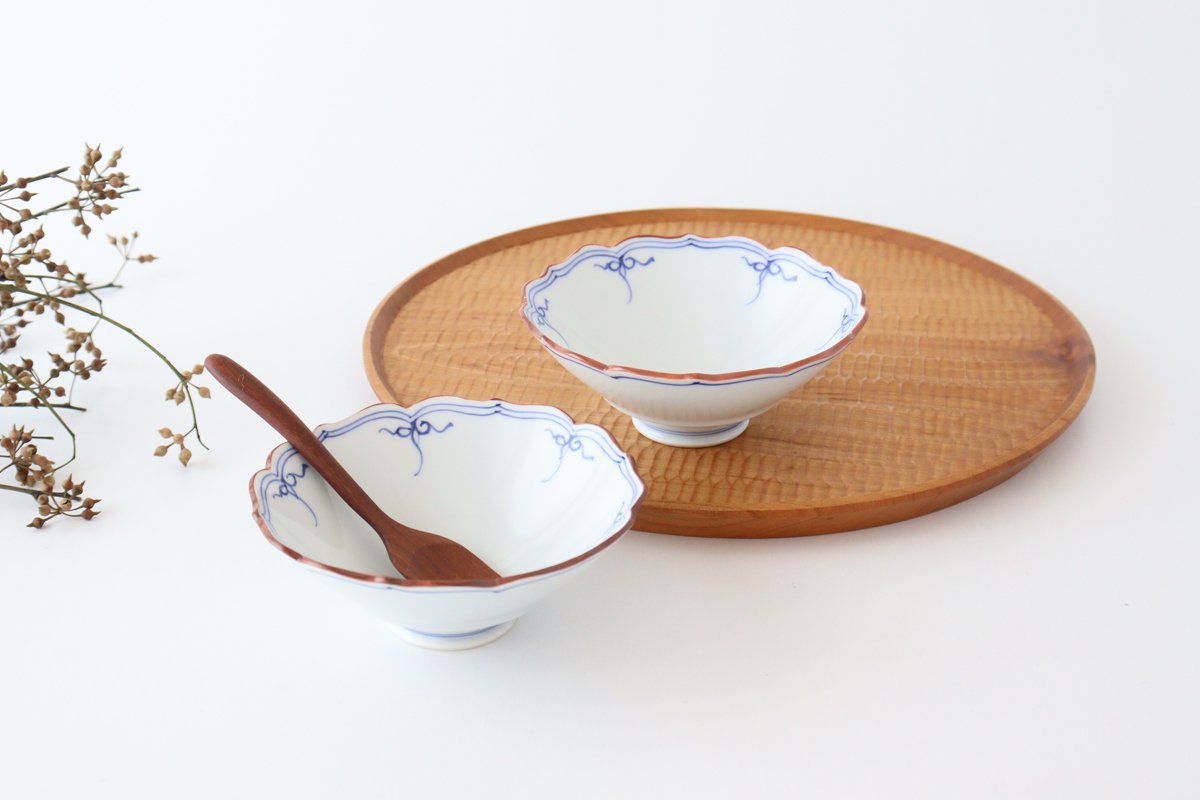 Bellflower-shaped Small Bowl Blue | Kobachi Hasami Ware