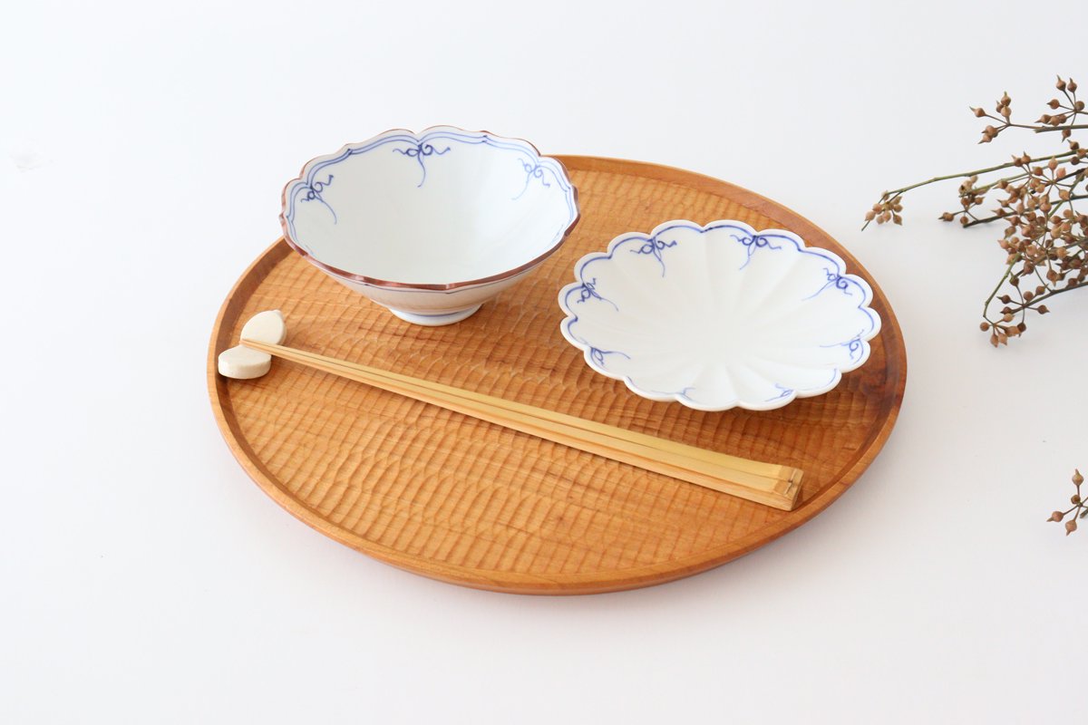 Bellflower-shaped Small Bowl Blue | Kobachi Hasami Ware