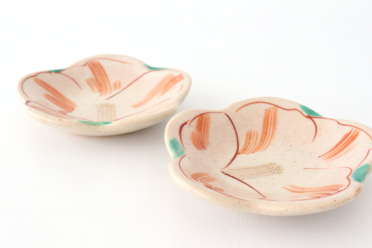 Zoho Kiln Small Plate White Camellia | Mino Ware