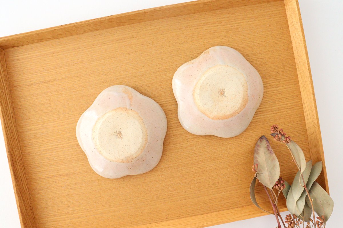 Zoho Kiln Small Plate White Camellia | Mino Ware