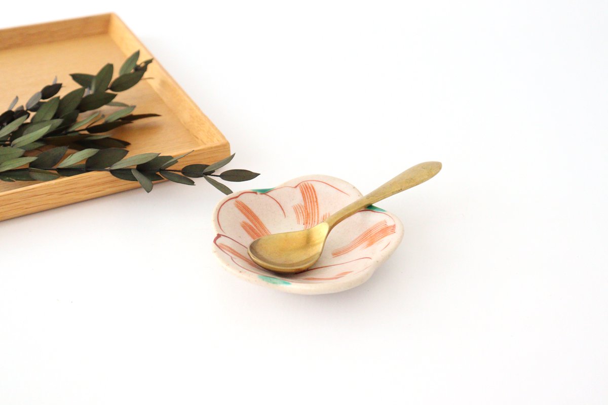 Zoho Kiln Small Plate White Camellia | Mino Ware