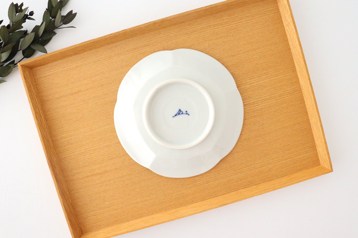 Zoho Kiln Side Plate Fuku and Red Gourds Pattern | Mino Ware