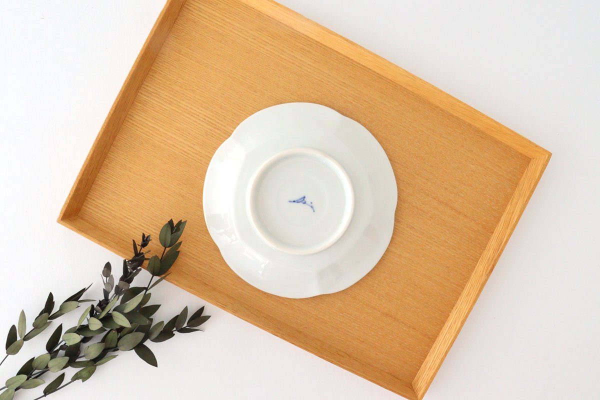 Zoho Kiln Side Plate Fuku and Red Phoenix Pattern | Mino Ware