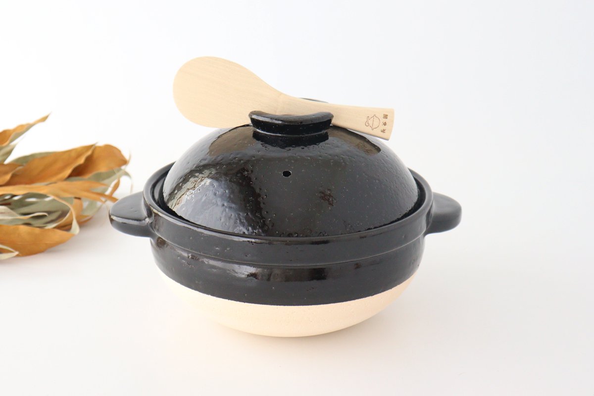 Nagatanien Kamado-san Donabe 5cups | Japanese Clay Pot Iga Ware