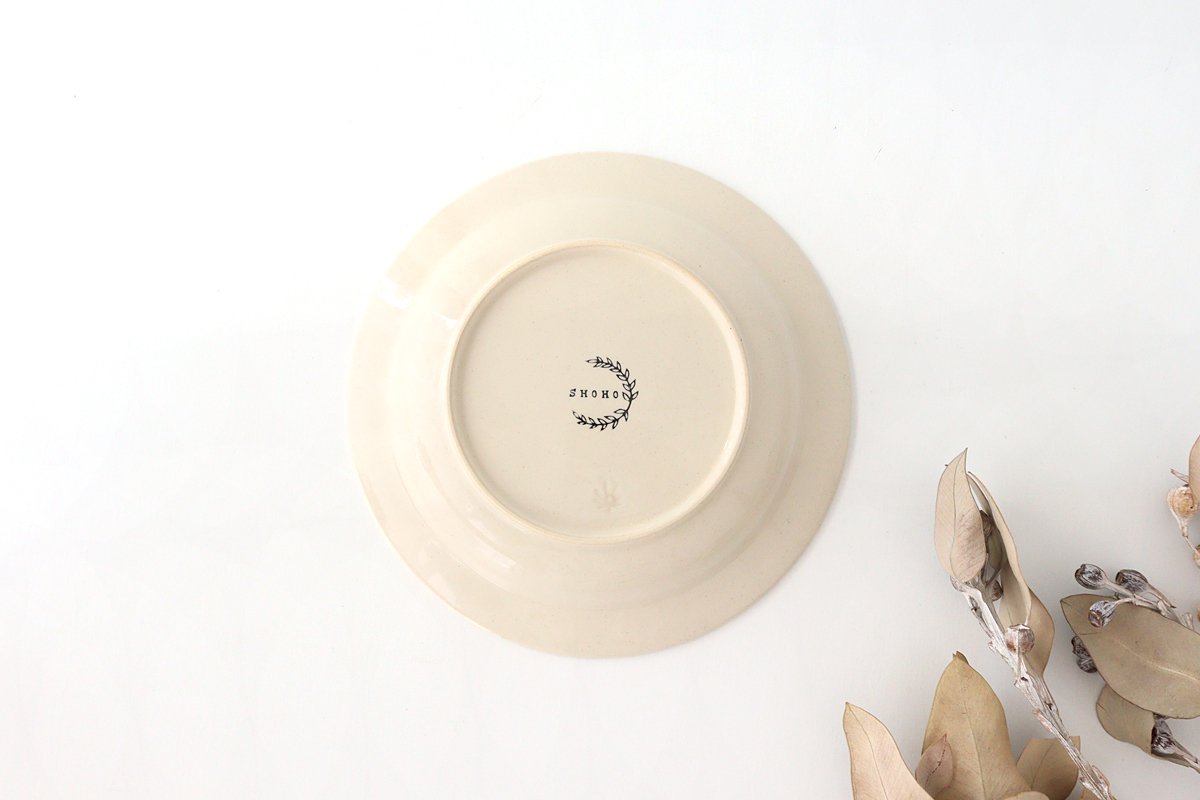 24cm/9.4in Bowl Ivory Ceramic Rosemary Hasami Ware