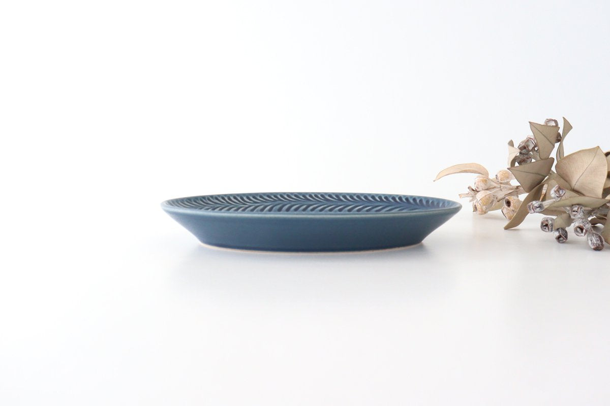 Oval Plate Rosemary Denim S | Hasami Ware