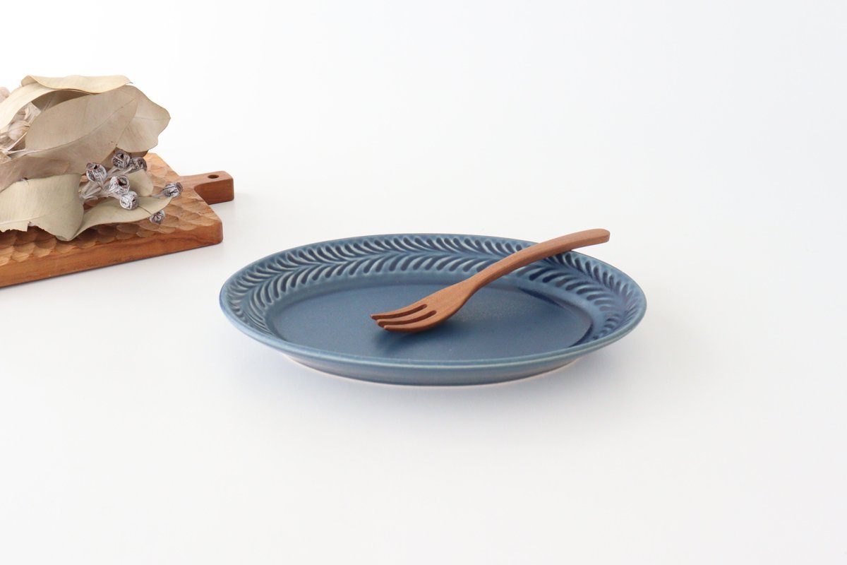 Oval Plate Rosemary Denim S | Hasami Ware