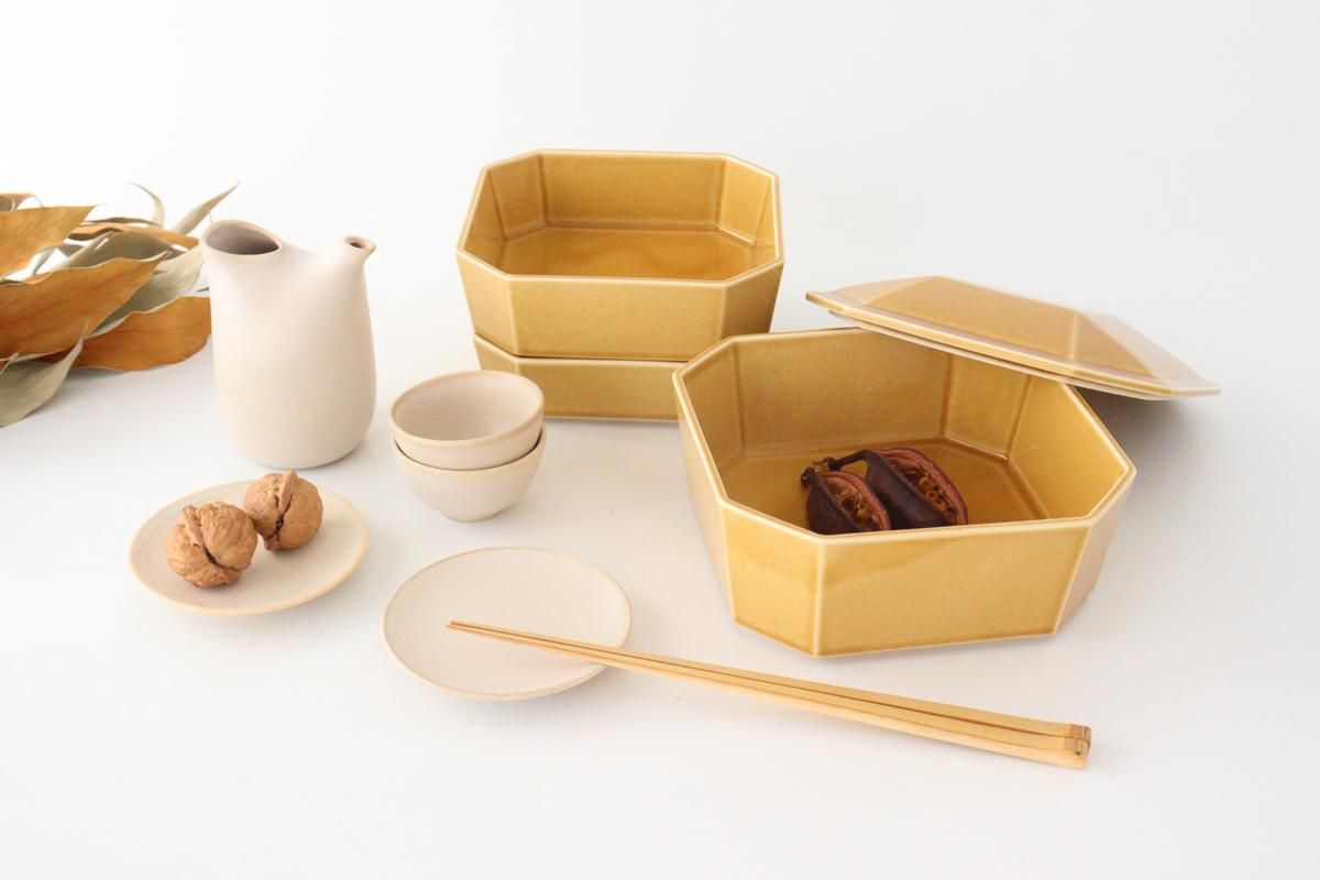 Three-tier Jyubako Bento BoX Beige | Mino Ware