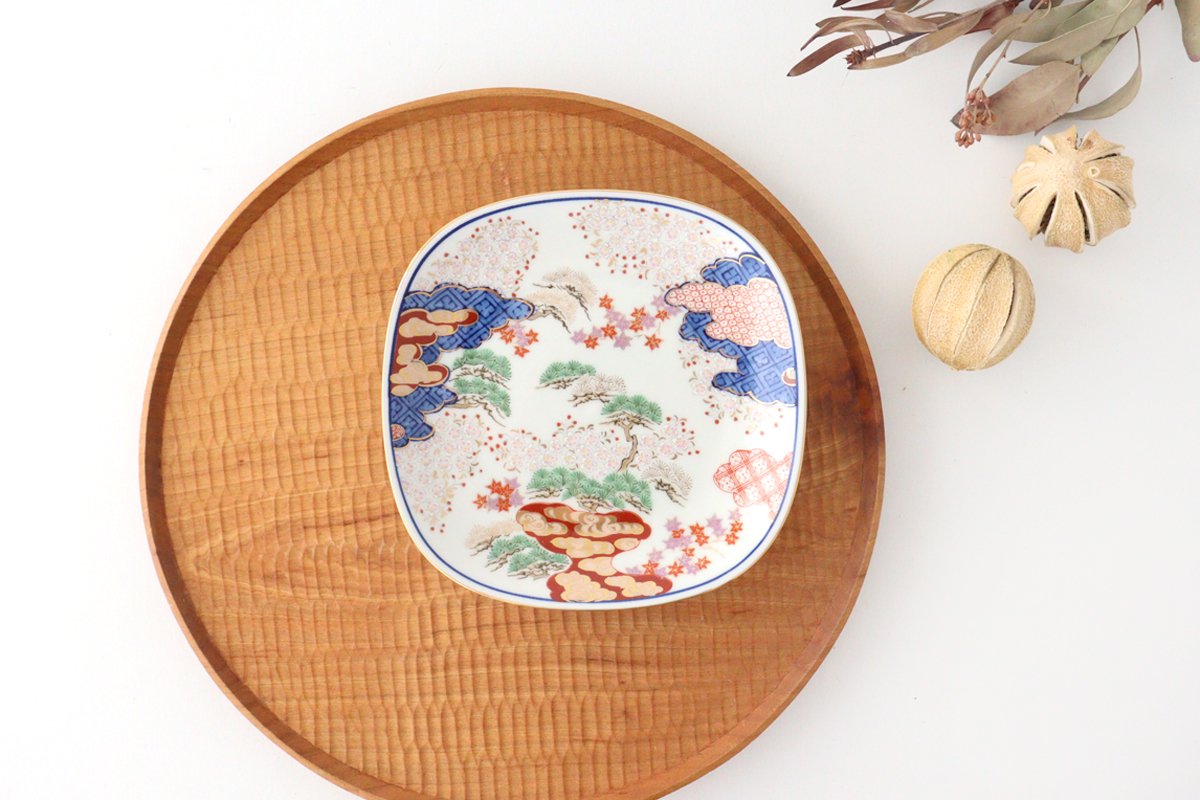 Round Plate Spring and Autumn Pattern | Arita Ware