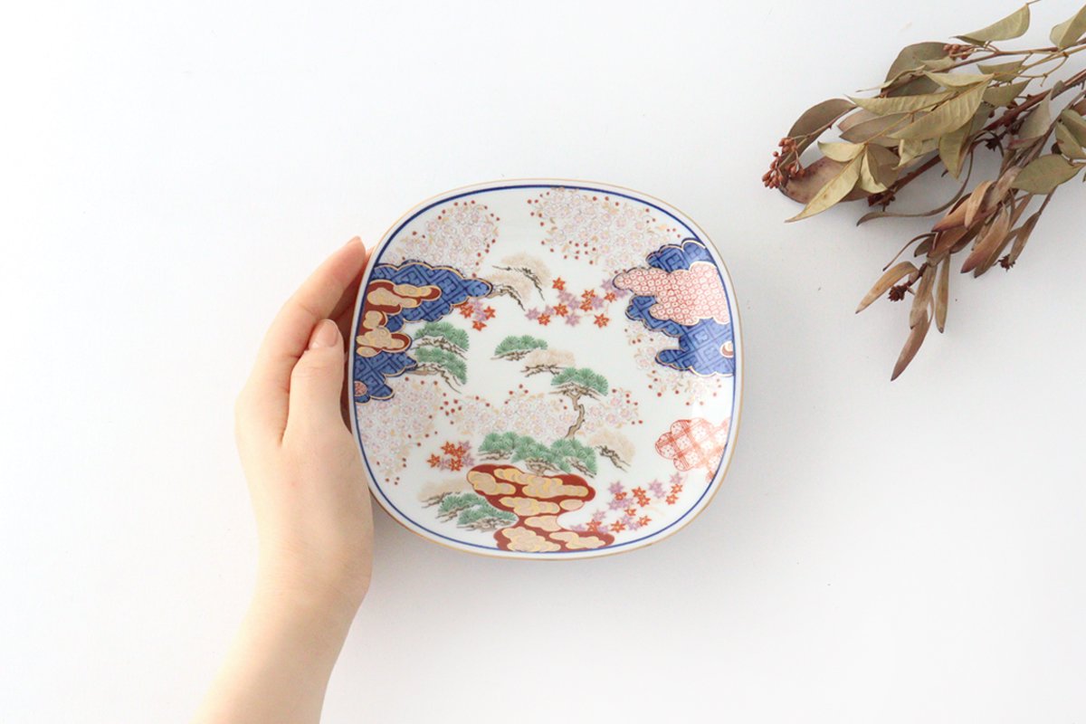 Round Plate Spring and Autumn Pattern | Arita Ware