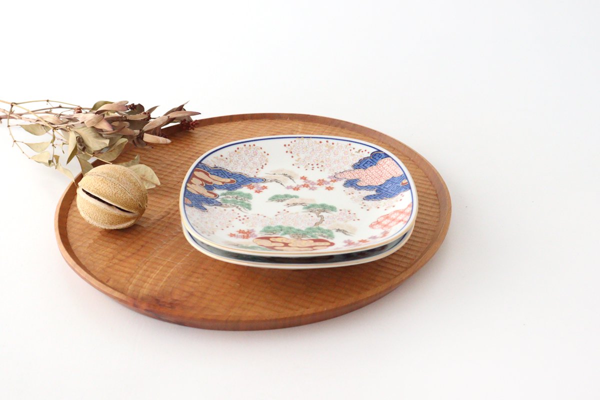 Round Plate Spring and Autumn Pattern | Arita Ware