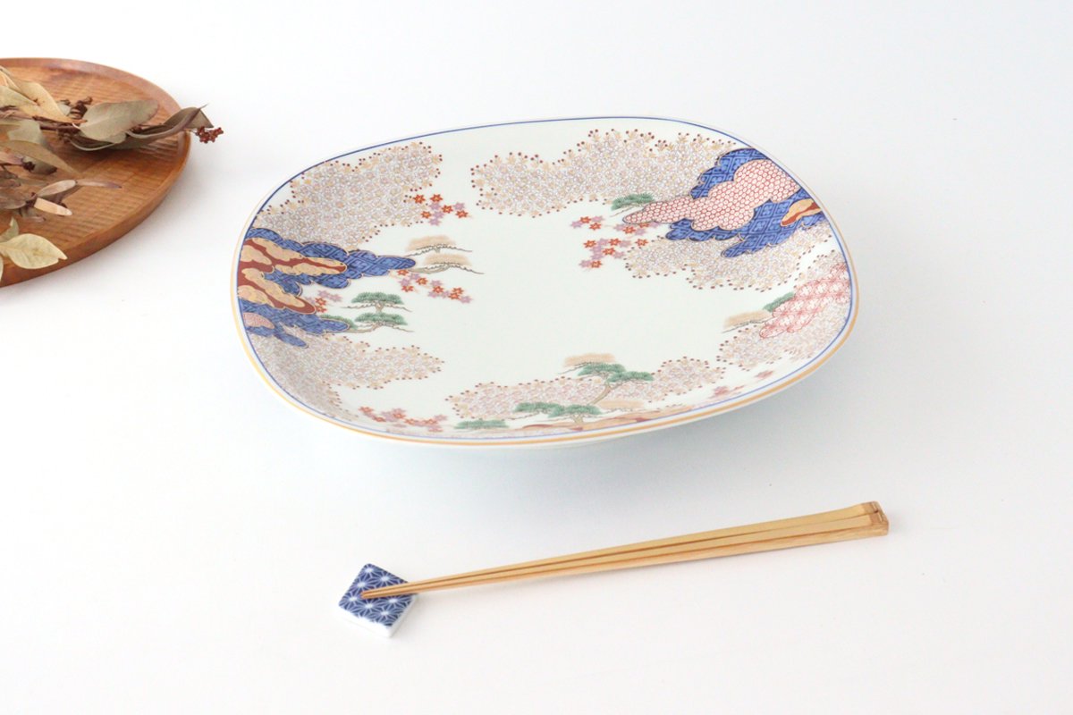 Serving Plate Spring and Autumn Pattern | Arita Ware-Detail2
