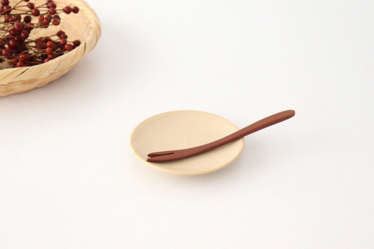 Sauce Plate Beige 9cm/3.5in | Mino Ware