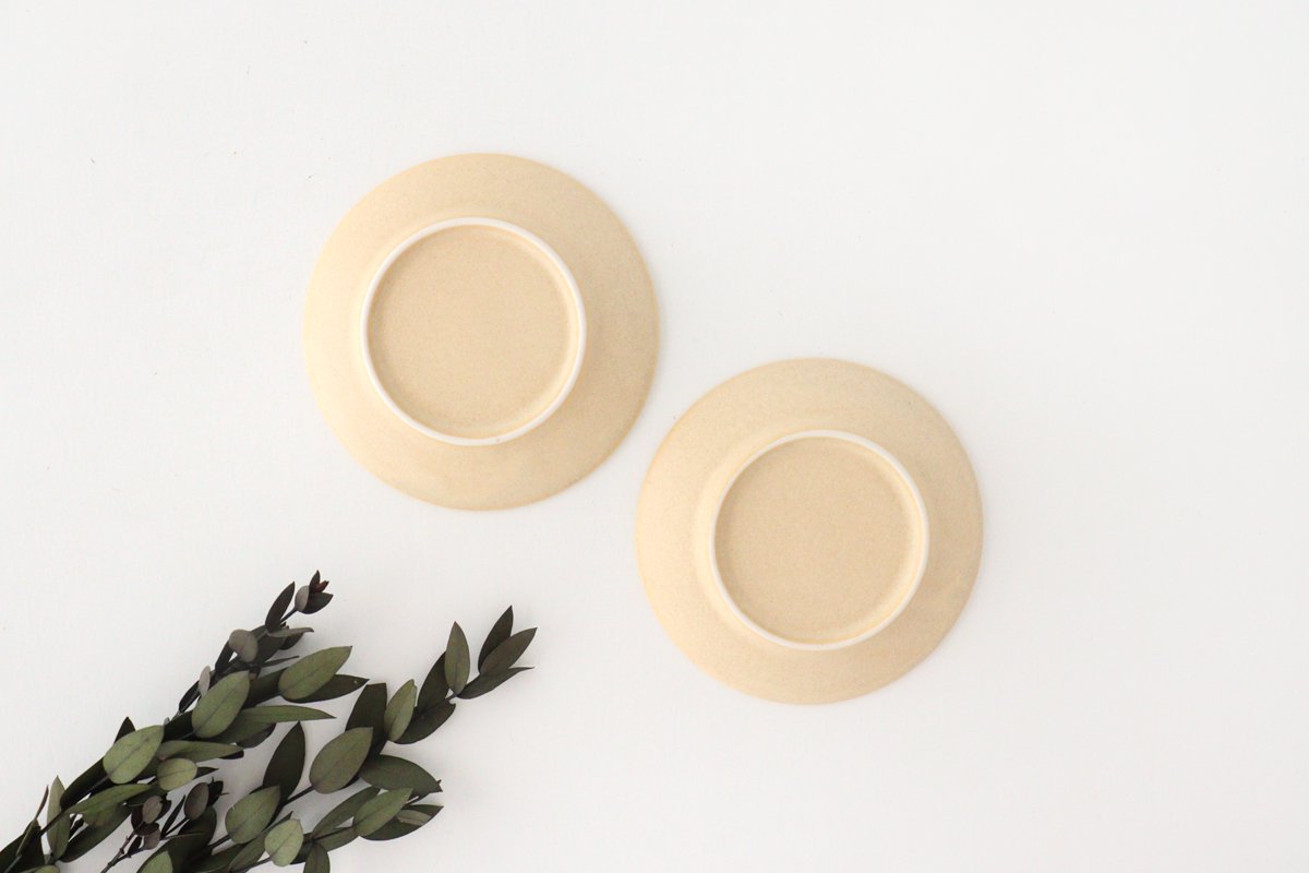 Sauce Plate Beige 9cm/3.5in | Mino Ware