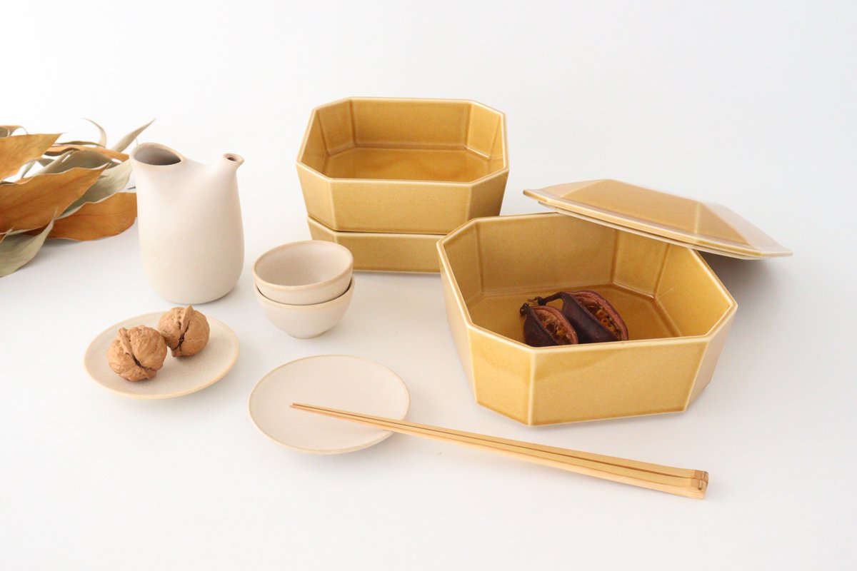 3-piece Sake Set Beige | Mino Ware-Detail14