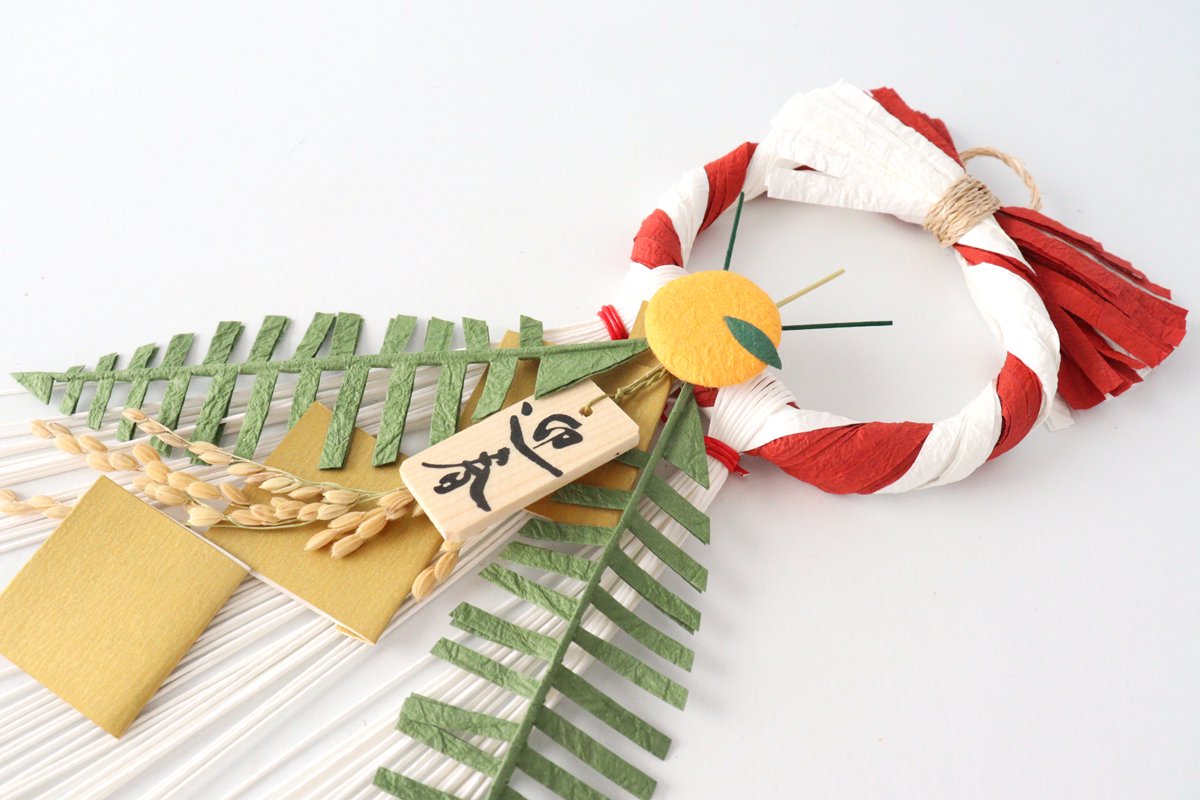 Medetaya Washi Paper Decoration for New Year Small