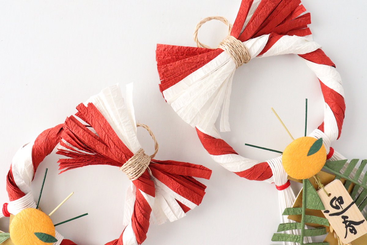 Medetaya Washi Paper Decoration for New Year Small