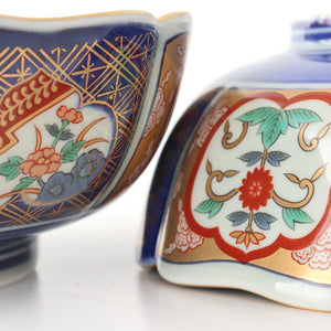 Rinkurou Kiln Deep Bowl Old Imari Flower Pattern | Serving Bowl Hasami Ware-Detail13