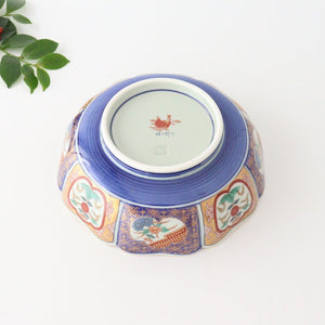 Rinkurou Kiln Deep Bowl Old Imari Flower Pattern | Serving Bowl Hasami Ware-Detail6