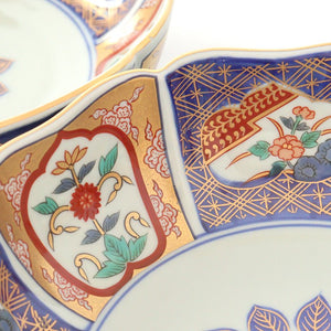 Rinkurou Kiln Deep Bowl Old Imari Flower Pattern | Serving Bowl Hasami Ware-Detail8