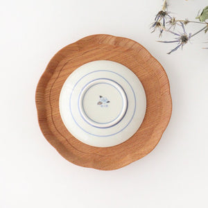 Rinkurou Kiln Round Sauce Plate Rabitt and Ichimatsu Pattern 10.5cm/4.1in | Hasami Ware-Detail5