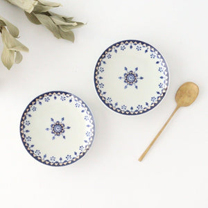 Rinkurou Kiln Round Sauce Plate Blue and Silver 10.5cm/4.1in | Hasami Ware-Detail10