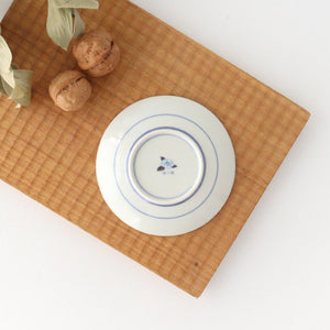 Rinkurou Kiln Round Sauce Plate Blue and Silver 10.5cm/4.1in | Hasami Ware-Detail5