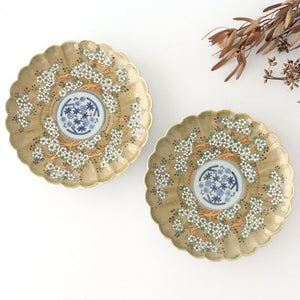 Rinkurou Kiln Round Plate Old Imari Sakura Tree Pattern 18.5cm/7.3in | Hasami Ware-Detail11