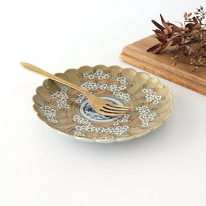 Rinkurou Kiln Round Plate Old Imari Sakura Tree Pattern 18.5cm/7.3in | Hasami Ware-Detail4