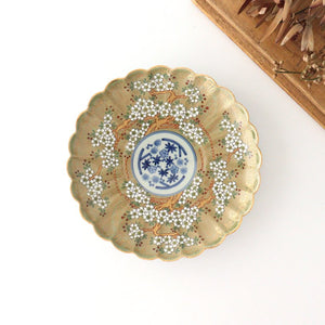 Rinkurou Kiln Round Plate Old Imari Sakura Tree Pattern 18.5cm/7.3in | Hasami Ware-Detail6