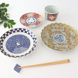 Rinkurou Kiln Round Plate Old Imari Sakura Tree Pattern 18.5cm/7.3in | Hasami Ware-Detail9