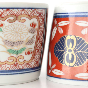 Rinkurou Kiln Soba Choko Old Imari Red Flower | Free Cup Hasami Ware-Detail11
