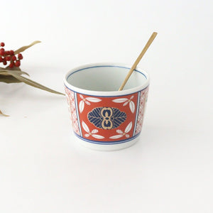Rinkurou Kiln Soba Choko Old Imari Red Flower | Free Cup Hasami Ware-Detail6