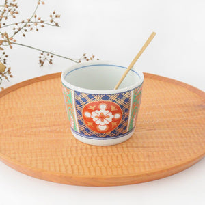 Rinkurou Kiln Soba Choko Old Imari Blue and Gold Flower | Free Cup Hasami Ware-Detail3