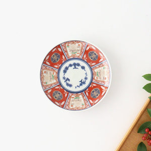 Rinkurou Kiln Small Round Plate Old Imari Style Flower Pattern 12cm/4.7in | Hasami Ware-TOP