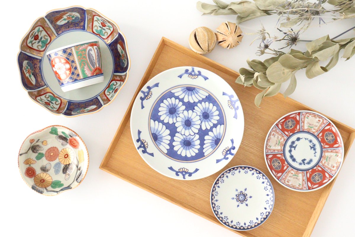 Rinkurou Kiln Small Round Plate Old Imari Style Flower Pattern 12cm/4.7in | Hasami Ware-Detail13