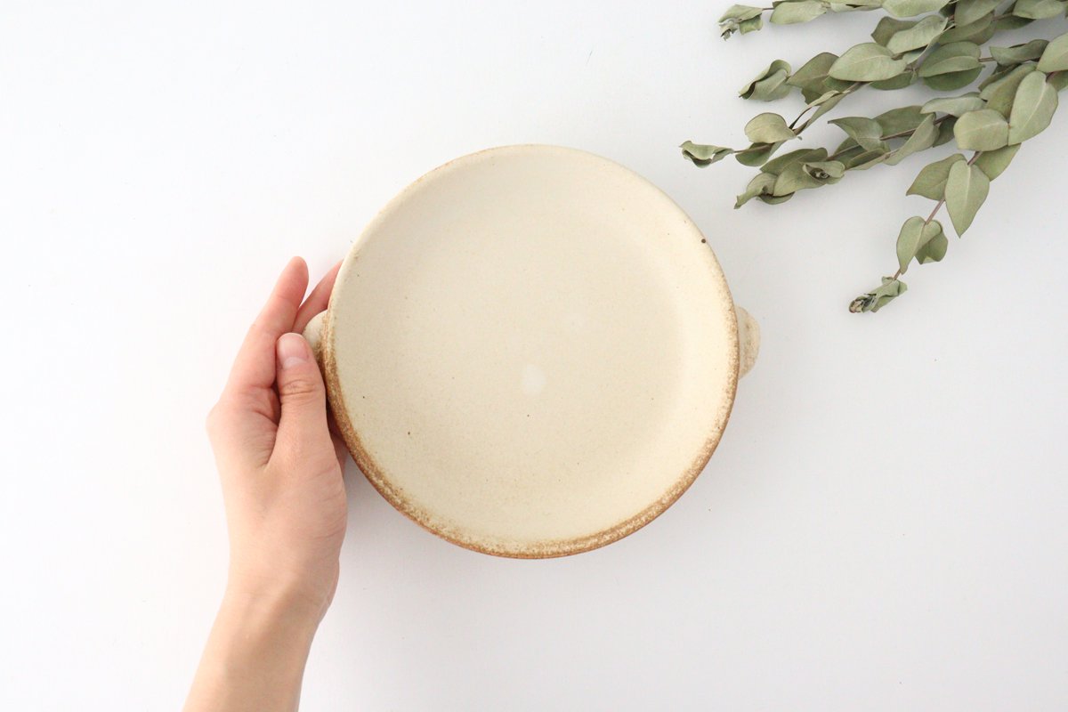 Oven Plate White Heat-resistant Large | Mino Ware