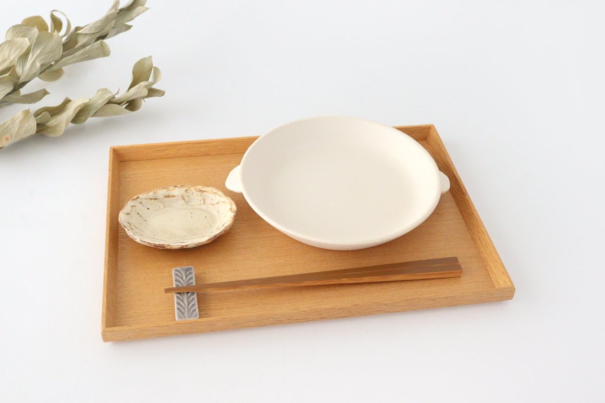 Oven Plate White Heat-resistant Large | Mino Ware