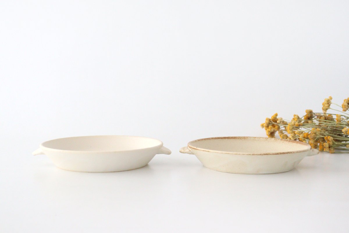 Oven Plate White Heat-resistant Large | Mino Ware