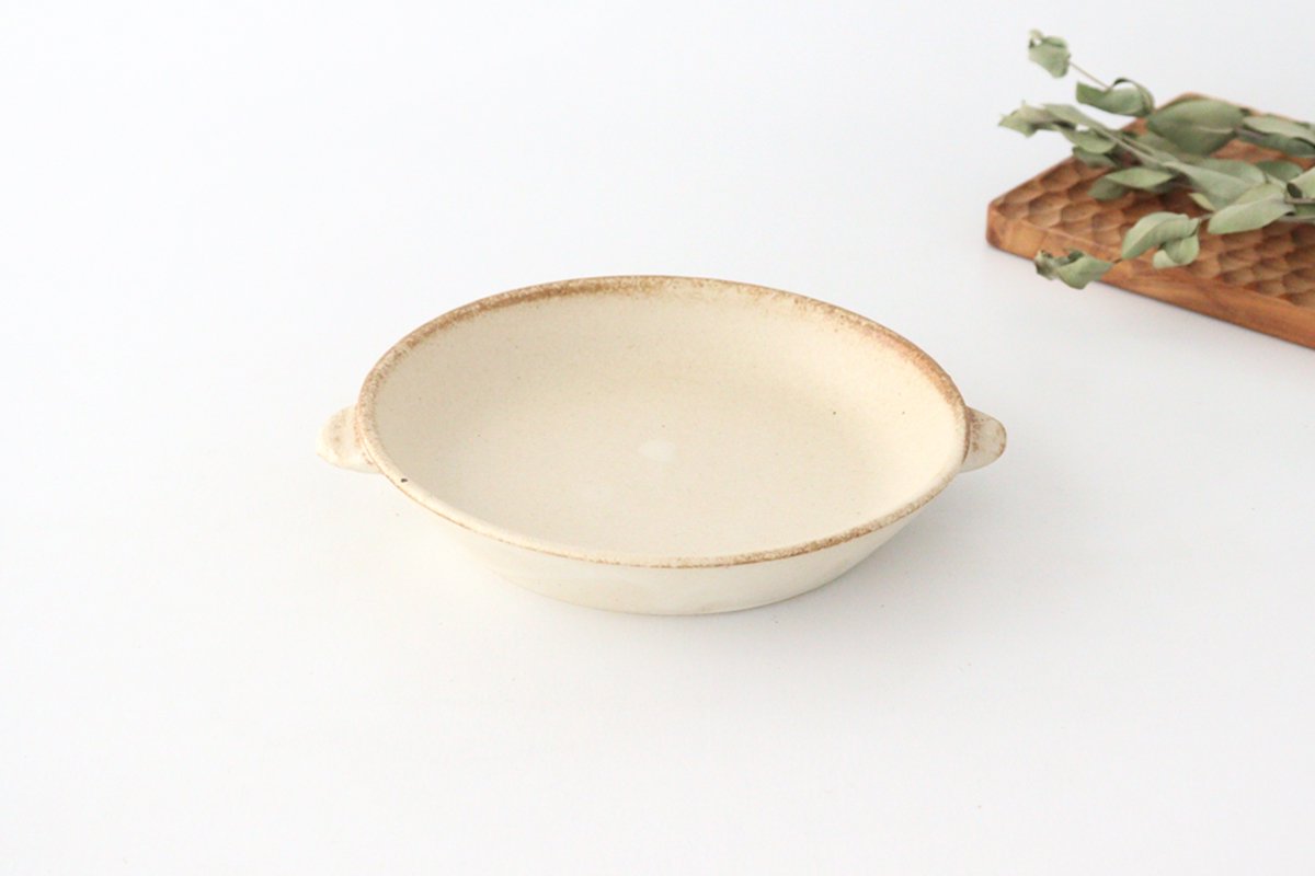 Oven Plate White Heat-resistant Large | Mino Ware
