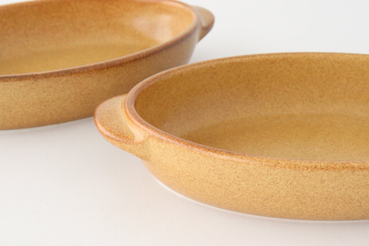 Oven Plate Brown Heat-resistant Large | Mino Ware