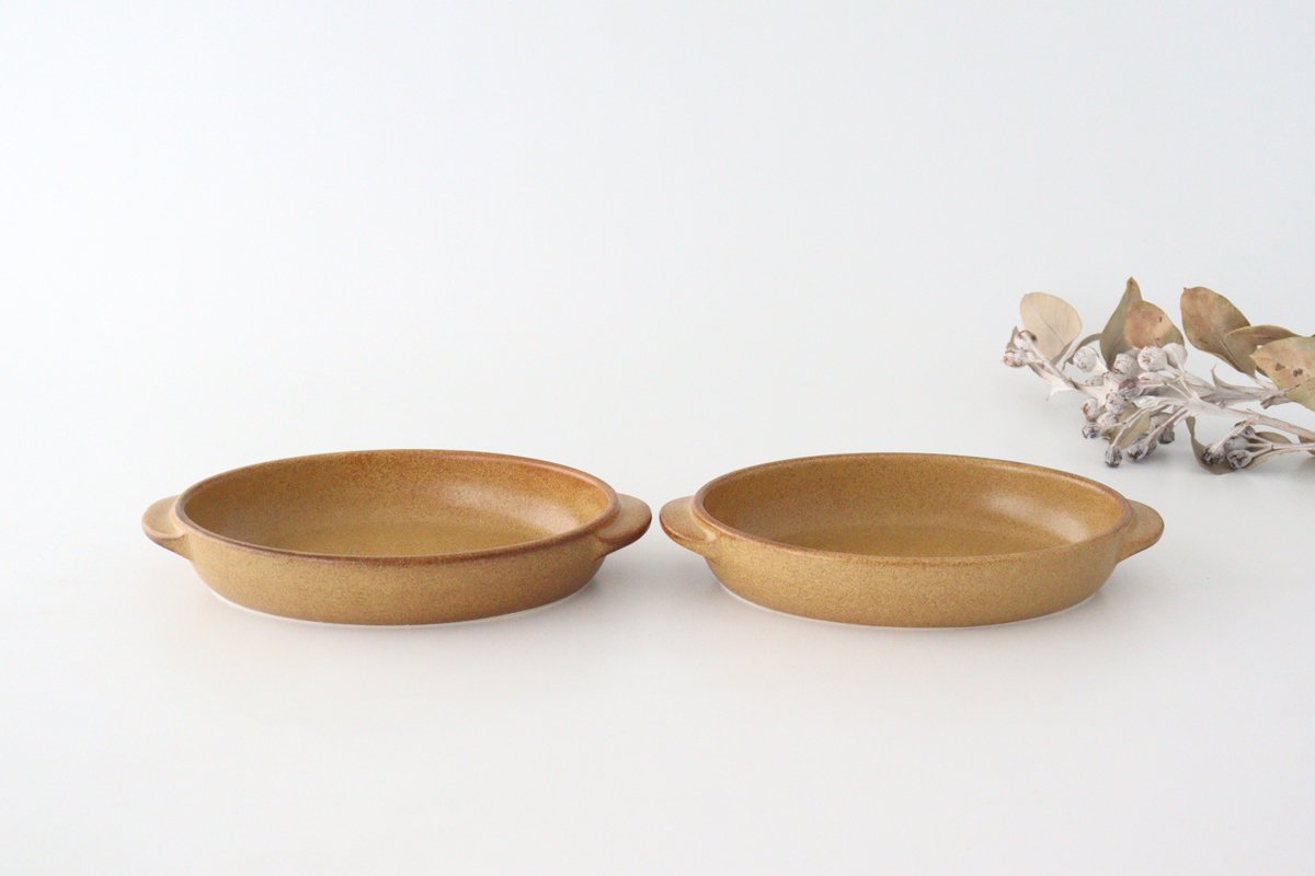 Oven Plate Brown Heat-resistant Large | Mino Ware