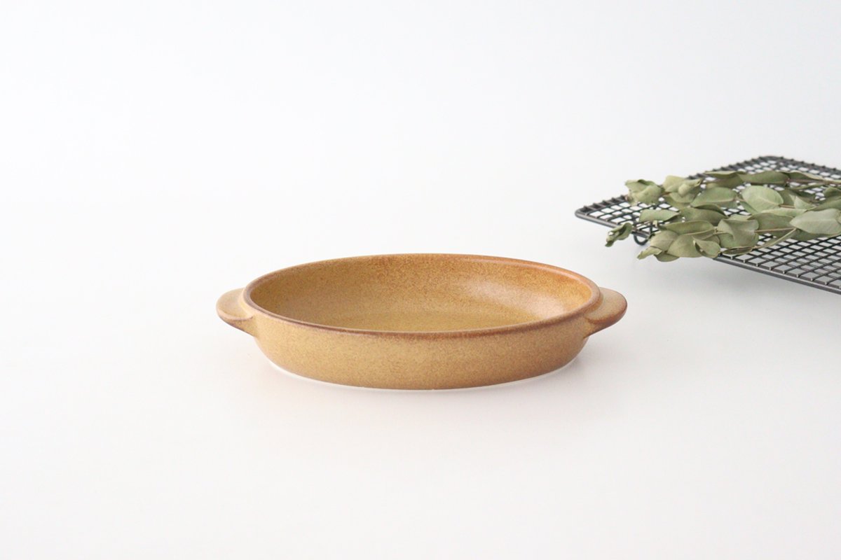 Oven Plate Brown Heat-resistant Large | Mino Ware