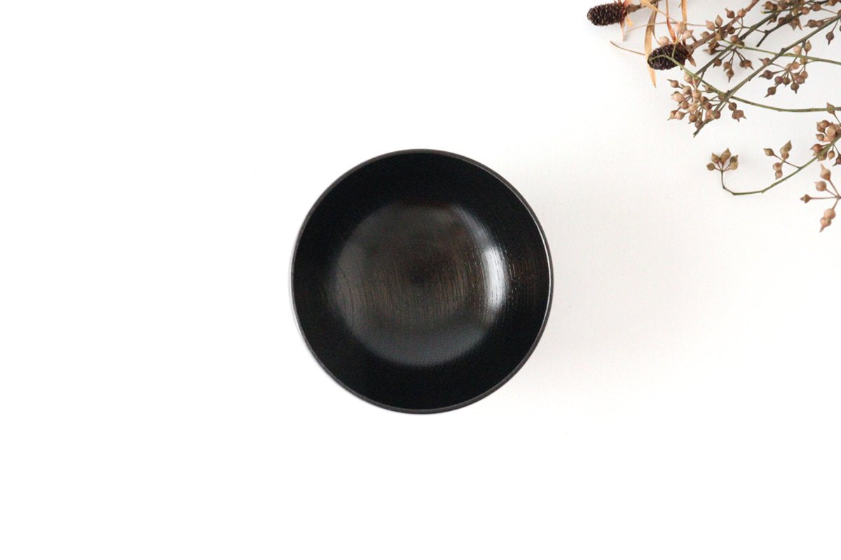 Sen Chitose Soup Bowl Black | Yamanaka Lacquerware-Detail2