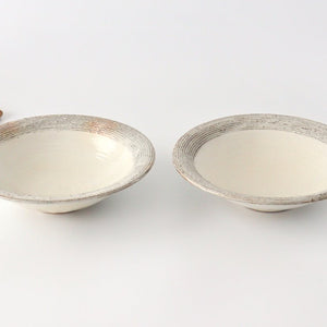 Furutani Seitosho Shallow Bowl Horizontal Stripes 21cm/8.3in | Serving Bowl-Detail12