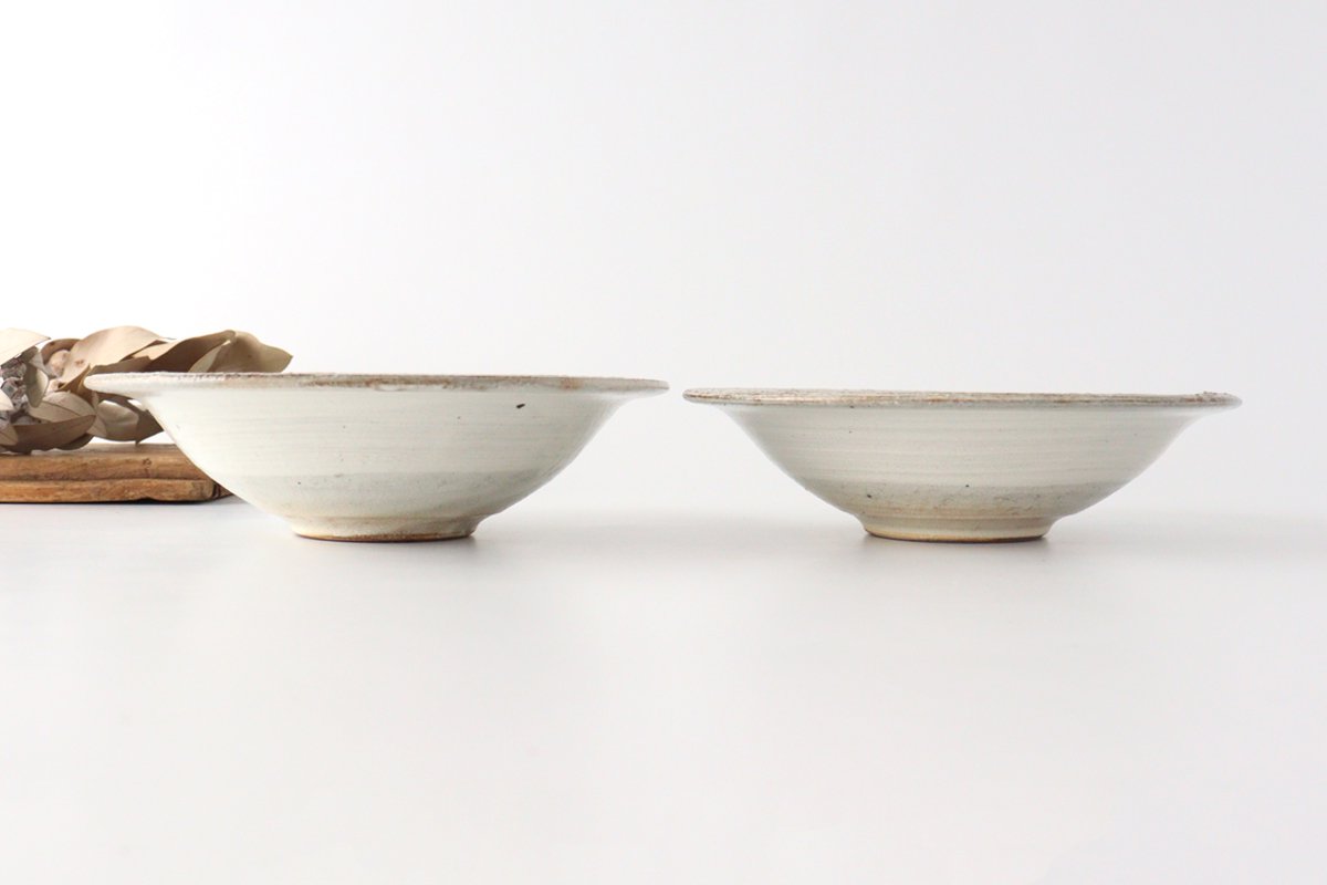 Furutani Seitosho Shallow Bowl Horizontal Stripes 21cm/8.3in | Serving Bowl-Detail4