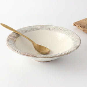 Furutani Seitosho Shallow Bowl Horizontal Stripes 21cm/8.3in | Serving Bowl-Detail8