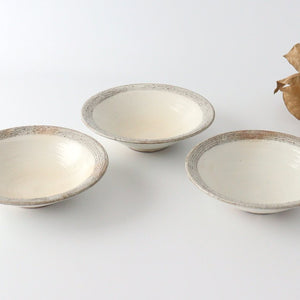 Furutani Seitosho Shallow Bowl Horizontal Stripes 18cm/7.1in | Serving Bowl-Detail12