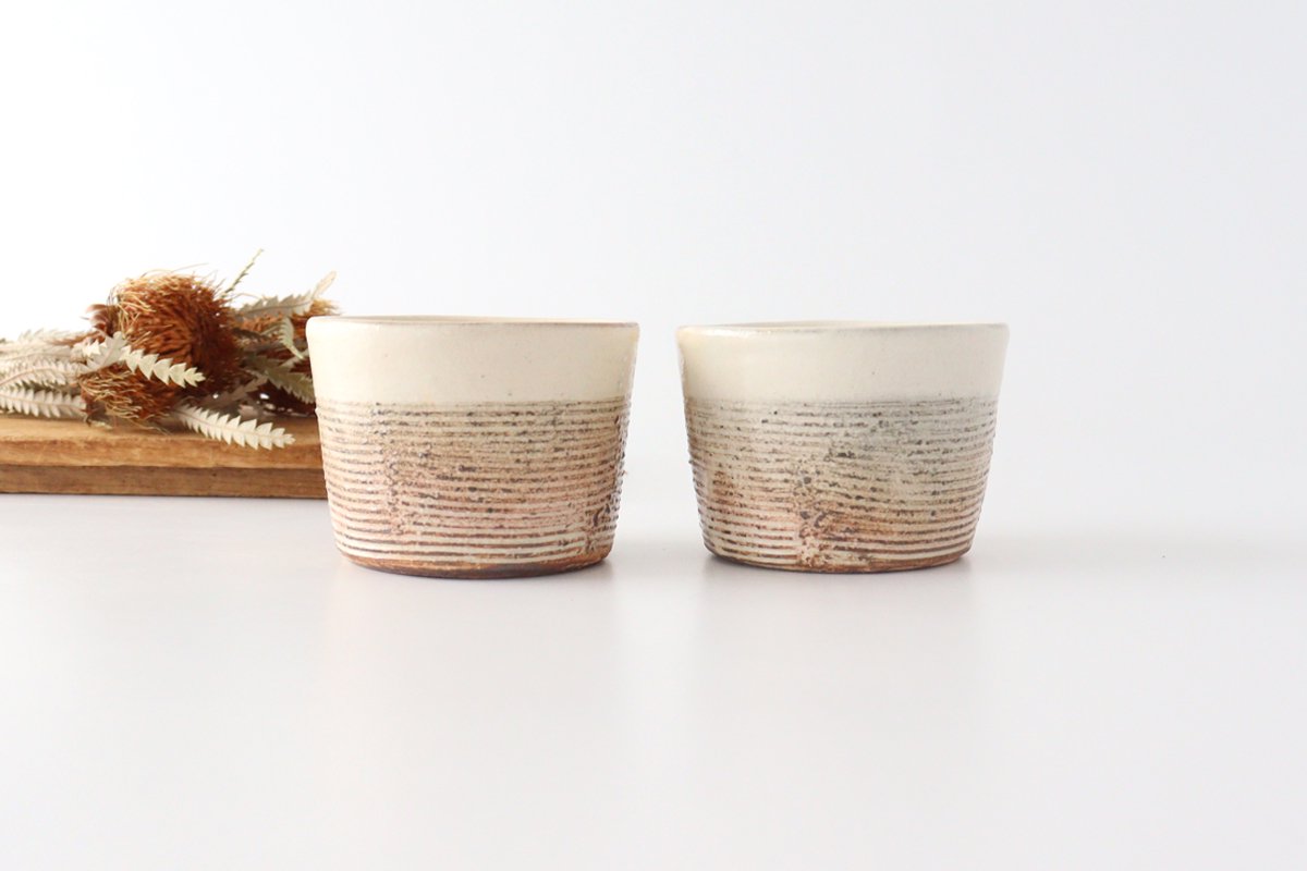 Furutani Seitosho Soba Choko Horizontal Stripes | Free Cup